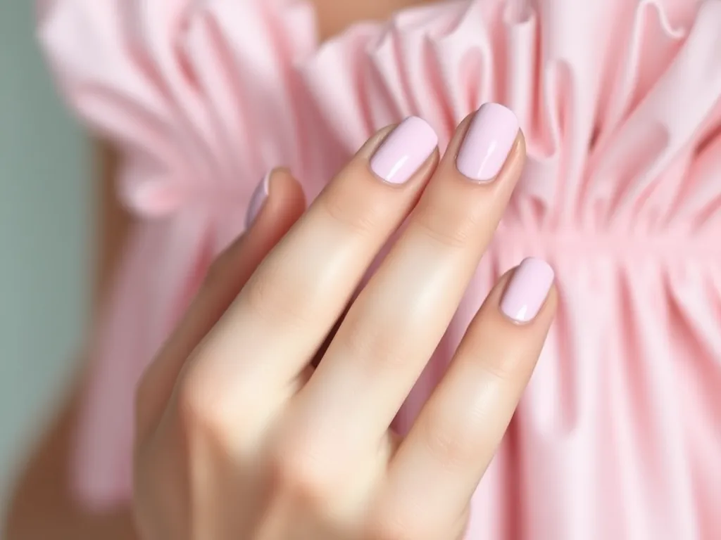 Jakie paznokcie do pudrowej sukienki?