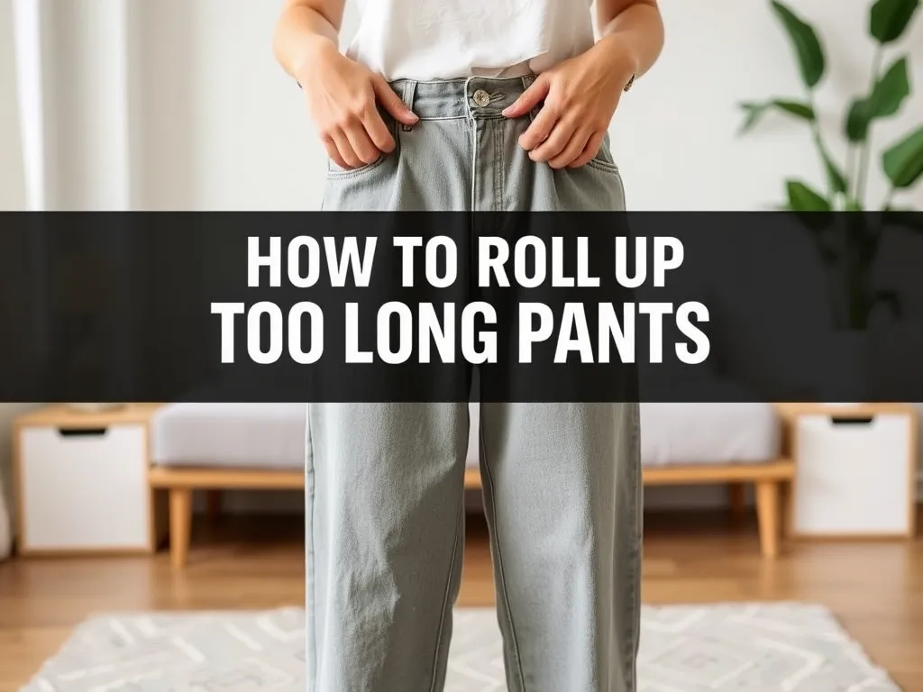 Jak podwinąć za długie spodnie?