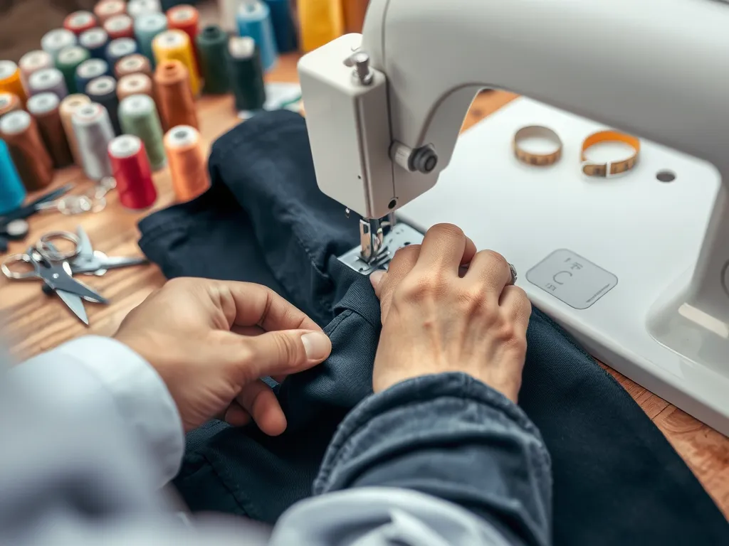 Jak zwęzić spodnie na całej długości?